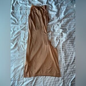 Tan mini dress